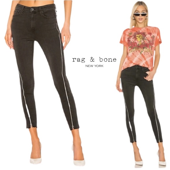 rag & bone Denim - SOLD! Rag & Bone Nina High Rise Skinny Zipper Jeans Carlton Wash